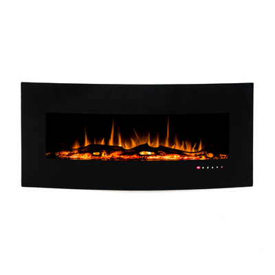 Camino elettrico da parete Archy, Art Flame, 550x1222x157 mm, 1500W, 3 colori di fiamma, Termostato, 5 livelli di luminosita