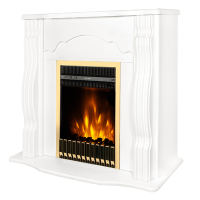 Camino elettrico Clasic  & Gala gold, Art Flame, 883x950x300 mm, 2000W, Termostato, 5 livelli di luminosita, Timer