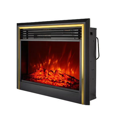 Camino elettrico da incasso Richi, Art Flame, 654x816x232 mm, 1950 W, Suoni scoppiettanti, 5 livelli di luminosita, Timer