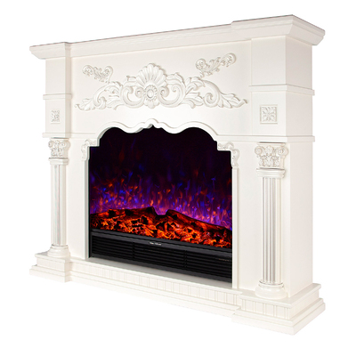 Camino elettrico Miraj & Maximus, Art Flame, 1250x1500x350 mm, 1500W, 3 colori di fiamma, 5 livelli di luminosita, Timer