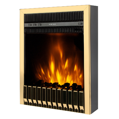 Camino elettrico da incasso Gala gold, Art Flame, 577x447x161 mm, 2000W, Termostato, 5 livelli di luminosita, Timer
