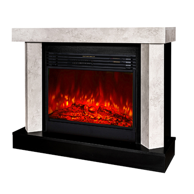 Camino elettrico Palermo & Mirabella, Art Flame, 900x1150x350 mm, 1950W, Suoni scoppiettanti, 5 livelli di luminosita, Timer