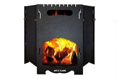 Barbecue portatile e pieghevole Pablo, per campeggio o giardino, Art Flame, 497×430×430 mm