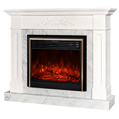 Camino elettrico Luca & Richi, Art Flame, 1130x1400x290 mm, 1950 W, Suoni scoppiettanti, 5 livelli di luminosita, Timer