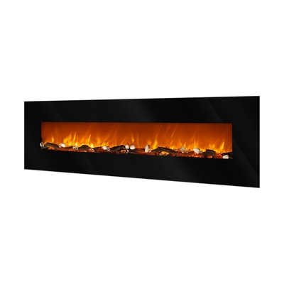 Camino elettrico da parete Elit, Art Flame, 550x1824x140 mm, 1500W, 2 livelli di riscaldamento, 5 livelli di luminosita, Timer 