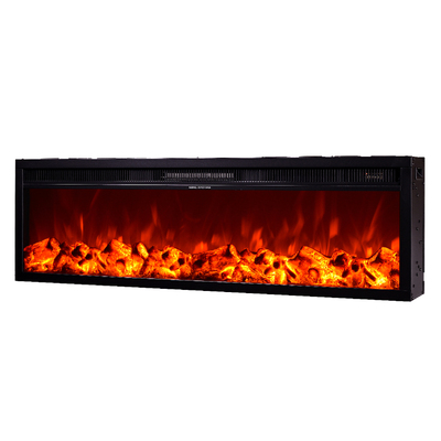 Camino elettrico da incasso Tanzania, Art Flame, 405x1285x180 mm, 1500W, 2 livelli di riscaldamento, 5 livelli di luminosita, Timer 