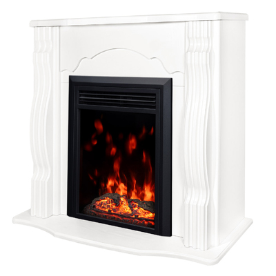 Camino elettrico Clasic & Cris, Art Flame, 883x950x300 mm, 1500 W, Suoni scoppiettanti, 10 colori della fiamma, Termostato, Timer