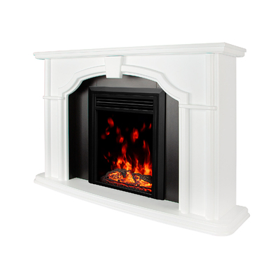 Camino elettrico Sherlock & Cris, Art Flame, 850x1300x330 mm, 1500 W, Suoni scoppiettanti, 10 colori della fiamma, Termostato, Timer