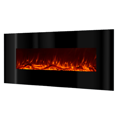 Camino elettrico da parete Madrid, Art Flame, 550x1280x140 mm, 1500W, 3 colori di fiamma, 5 livelli di luminosita, 2 livelli di riscaldamento