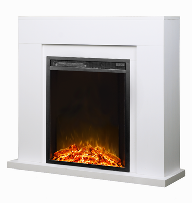 Camino elettrico Agnes bianco & Miriam, Art Flame, 850x950x300 mm, 1500W, 2 livelli di riscaldamento, 5 livelli di luminosita, Timer