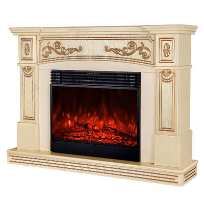 Camino elettrico Marmaris & Mirabella, Art Flame, 1000x1350x330 mm, 1950W, Suoni scoppiettanti, 5 livelli di luminosita, Timer