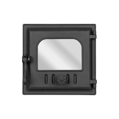 Sportello per stufa K 401, Art Flame, 310×300 mm, Ghisa, Resistenza 700–950℃, Apertura rotante