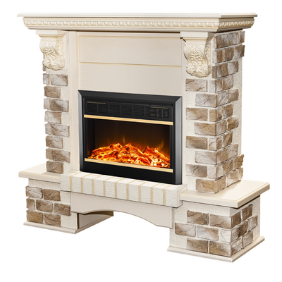 Camino elettrico Topaz & Mars, Art Flame, 1090x1100x330 mm, 1500W, 2 livelli di riscaldamento, 5 livelli di luminosita, Timer